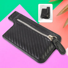 Black Adhesive Mobile Card Holder Pocket