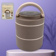 Ganesh Smart Stack 2-Layer Stainless Steel Leak-Proof Lunch Box for Office, School, Picnic