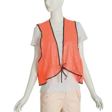 Economy PVC Safety Vest – Soft Vinyl, Tie Closure, High Visibility