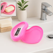 Bathroom Accessories Plastic Soap Case / Soap Dish / Soap Stand, Plastic Soap Case Soap Holder Soap Dish For Bathroom Kitchen Sink ,Sabudani (Oval / Heart Shape Soap case / 1 pc )