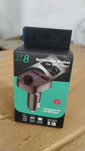 CAR-X8 Bluetooth FM Transmitter Kit with Dual USB Fast Charger